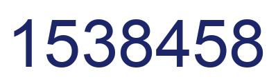 Número 1538458 imagen azul
