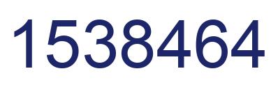 Número 1538464 imagen azul