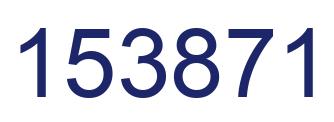 Number 153871 blue image