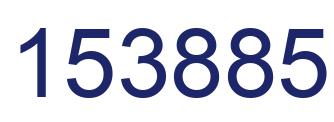 Number 153885 blue image