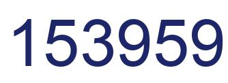 Number 153959 blue image