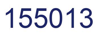 Number 155013 blue image