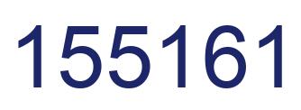 Number 155161 blue image