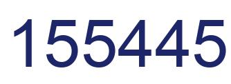 Number 155445 blue image