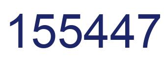 Number 155447 blue image