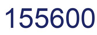 Number 155600 blue image