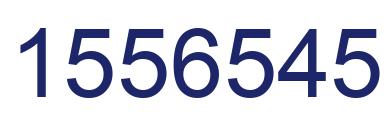 Number 1556545 blue image