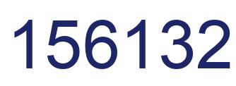 Number 156132 blue image