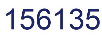 Number 156135 blue image