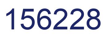 Number 156228 blue image