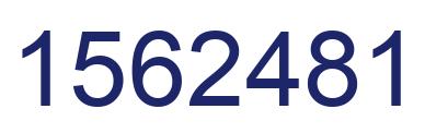 Number 1562481 blue image