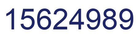 Number 15624989 blue image