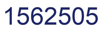 Number 1562505 blue image