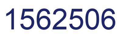 Number 1562506 blue image