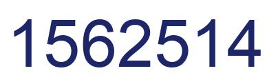 Number 1562514 blue image