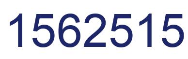 Number 1562515 blue image
