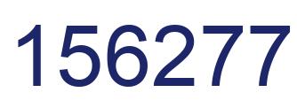 Number 156277 blue image