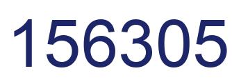 Number 156305 blue image