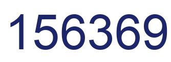 Number 156369 blue image