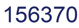 Number 156370 blue image