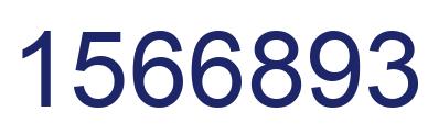 Number 1566893 blue image
