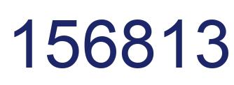 Number 156813 blue image