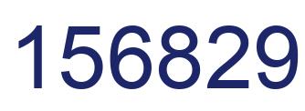 Number 156829 blue image