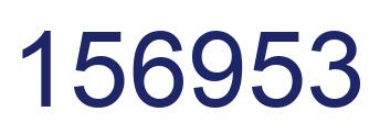Number 156953 blue image