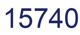 Número 15740 imagen azul