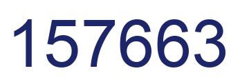 Number 157663 blue image