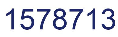 Número 1578713 imagen azul