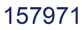 Number 157971 blue image