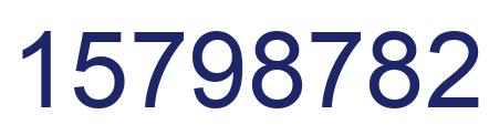 Número 15798782 imagen azul