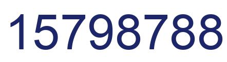 Número 15798788 imagen azul
