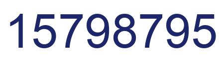 Número 15798795 imagen azul