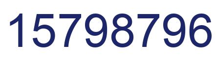 Número 15798796 imagen azul