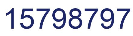 Número 15798797 imagen azul