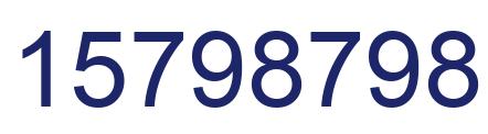 Número 15798798 imagen azul