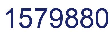 Número 1579880 imagen azul