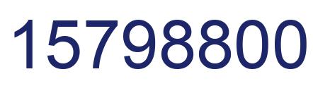 Número 15798800 imagen azul