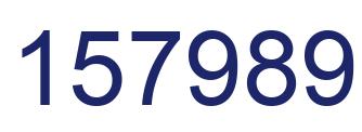 Number 157989 blue image