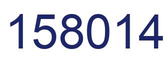 Number 158014 blue image