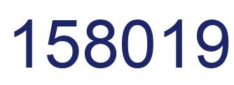 Number 158019 blue image