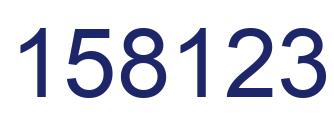 Número 158123 imagen azul