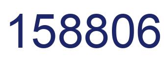 Number 158806 blue image