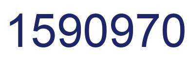 Number 1590970 blue image