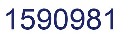 Number 1590981 blue image