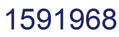 Number 1591968 blue image
