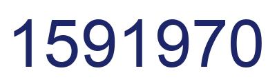 Number 1591970 blue image
