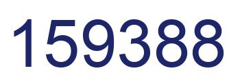 Number 159388 blue image